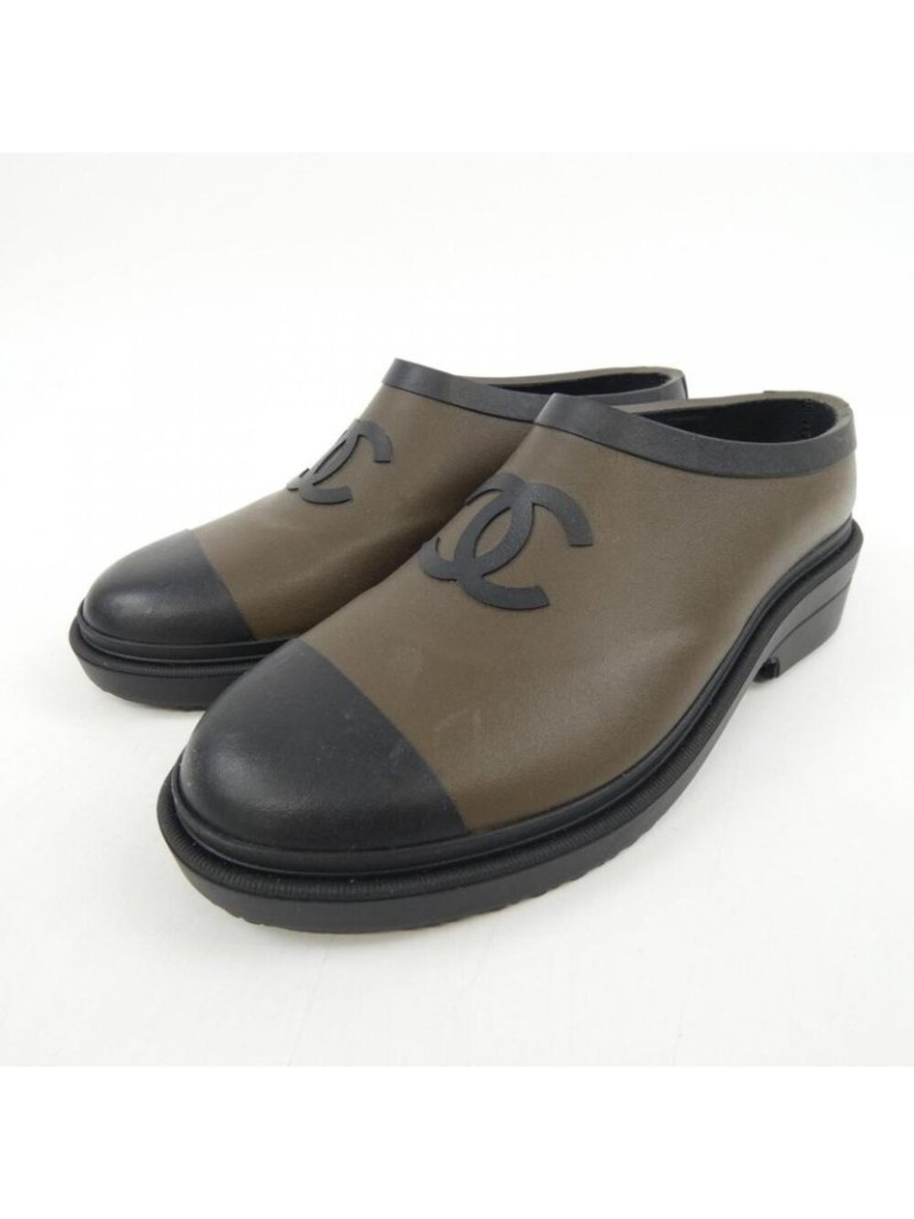 Chanel Rain Shoes Brown 38 - Picture 3 of 6